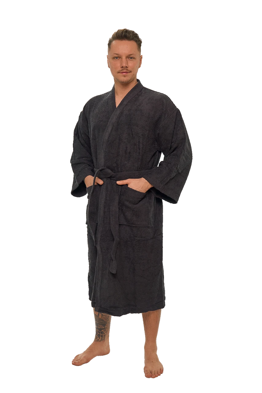 Pánský bavlněný župan Kimono, Hořká čokoláda