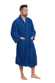 Pánský bavlněný župan Kimono, Námořnická modř