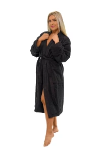 Sada Black Chocolate: župan KIMONO + dámský saunový kilt + osuška