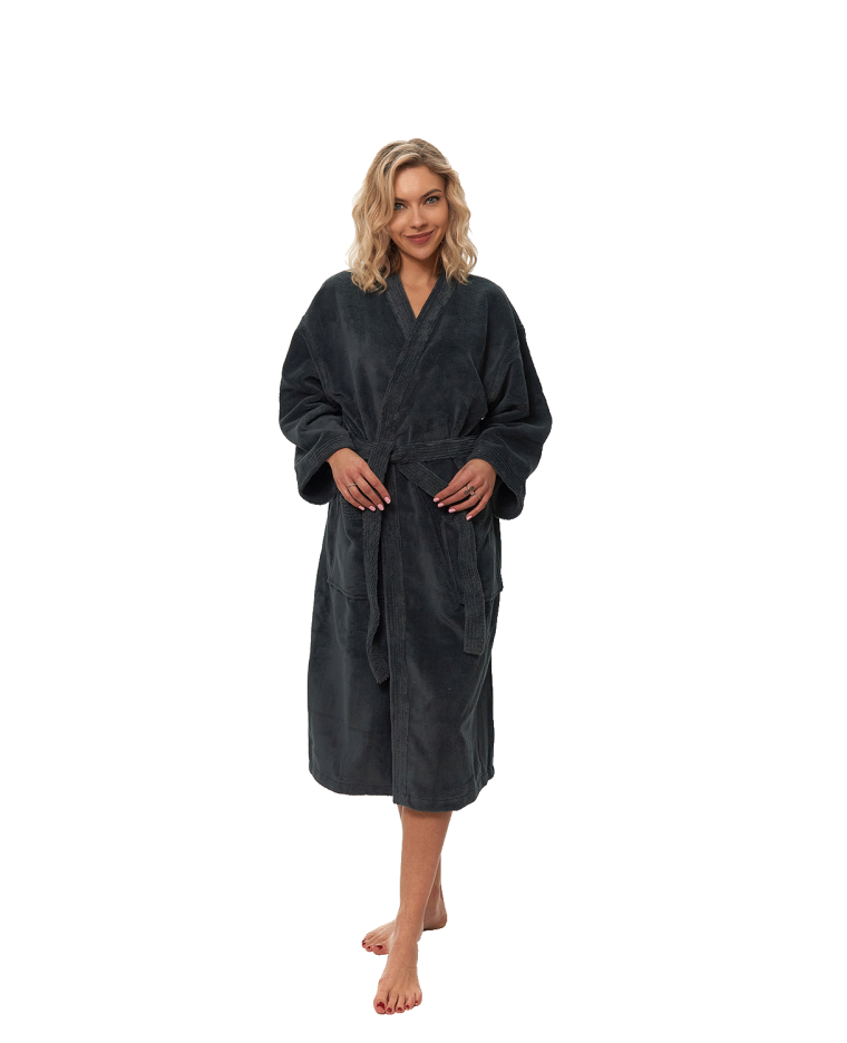 Dámský župan Kimono, Antracit