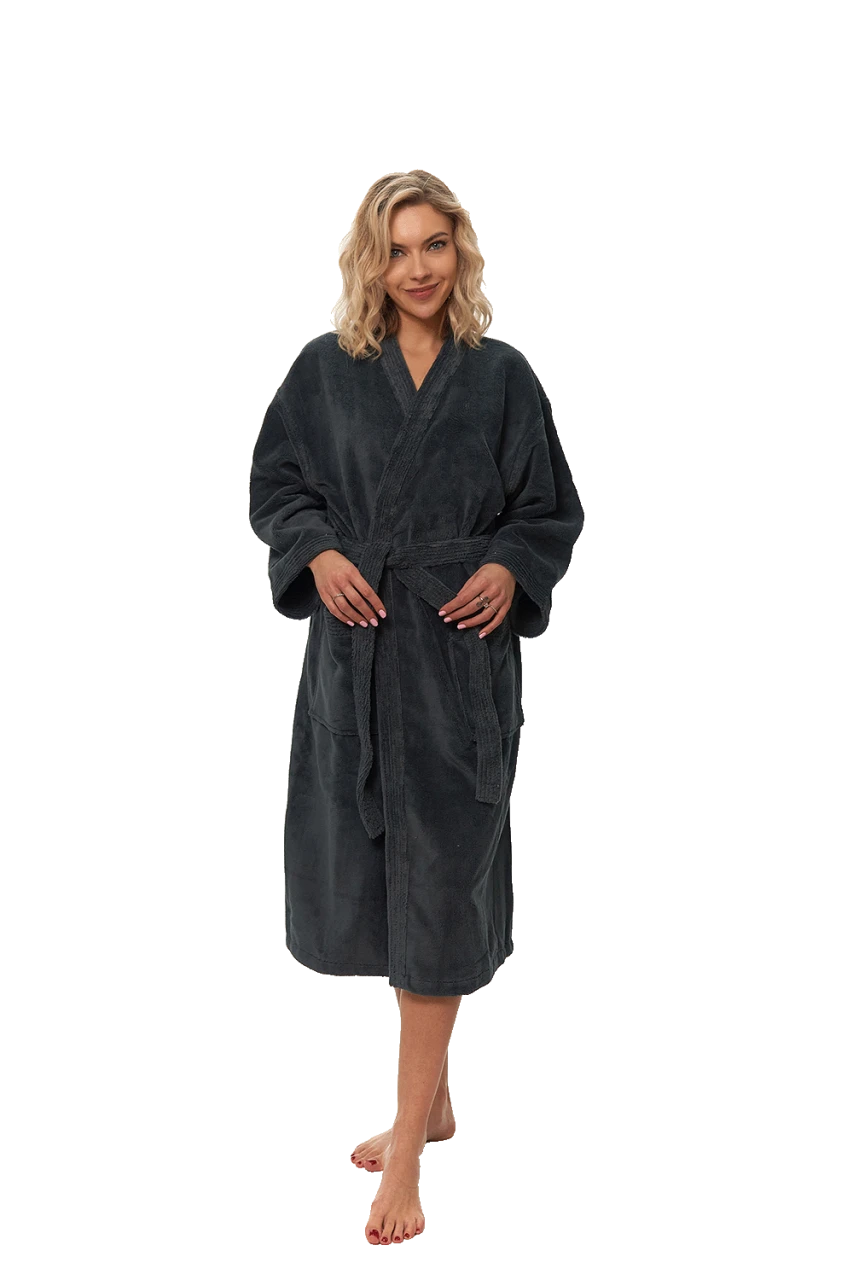 Dámský župan Kimono, Antracit