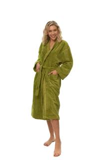 Dámský župan Kimono, Olivově zelená