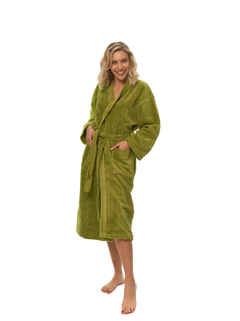 Dámský župan kimono, Olive Green