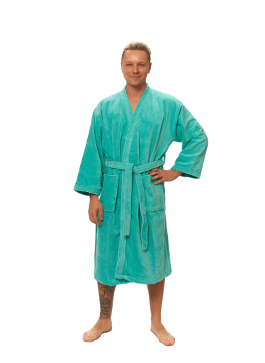 Pánský župan kimono, Pool Blue