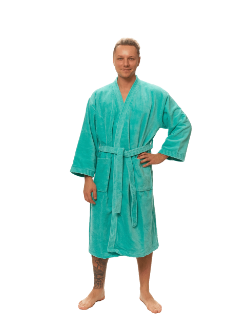 Pánský župan kimono, Pool Blue
