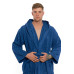 Pánský bavlněný župan s kapucí Navy Blue