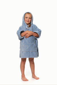 Dětské pončo po koupání, Mlžná modř