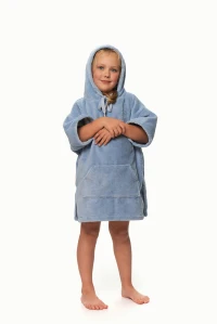 Dětské pončo po koupání, Mlžná modř