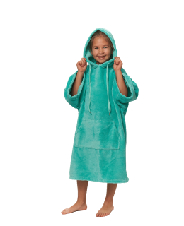 Dětské plážové pončo, 6-10 let, Pool Blue