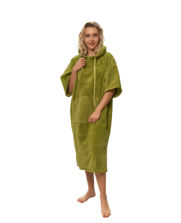 Dámské plážové pončo, 70 x 110 cm, Olive Green
