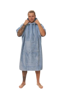 Pánské plážové pončo, Mlžná modř