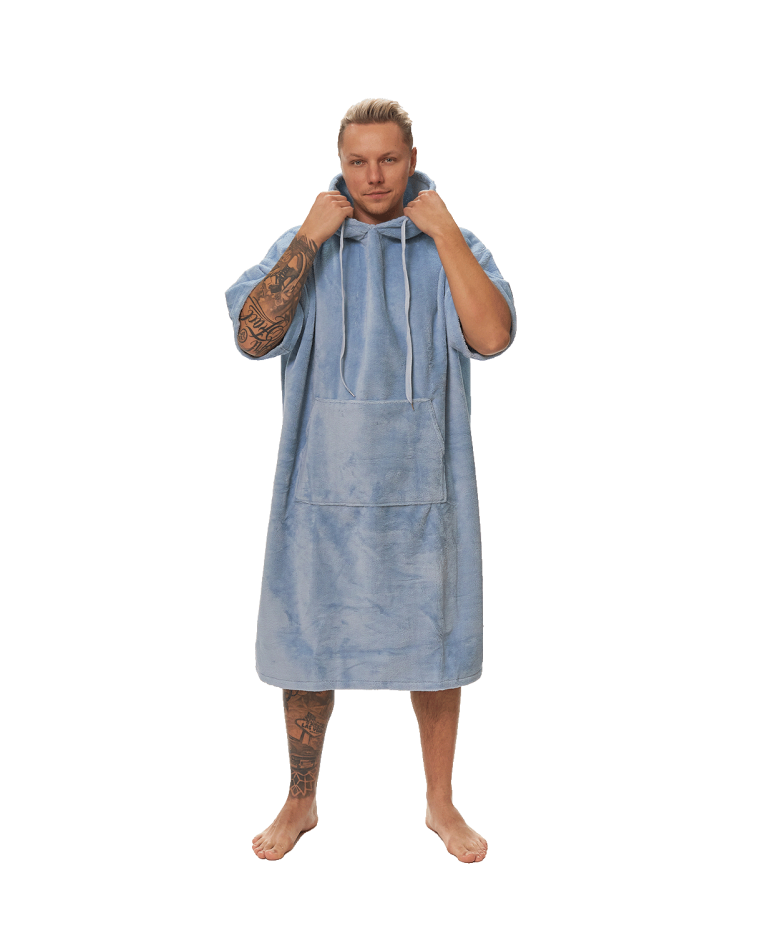 Pánské plážové pončo, Mlžná modř