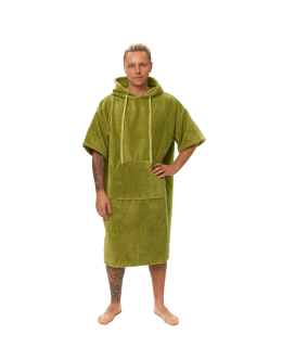 Pánské plážové pončo, 80 x 115 cm, Olive Green