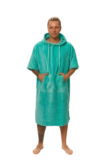Pánské plážové pončo, Tyrkysová