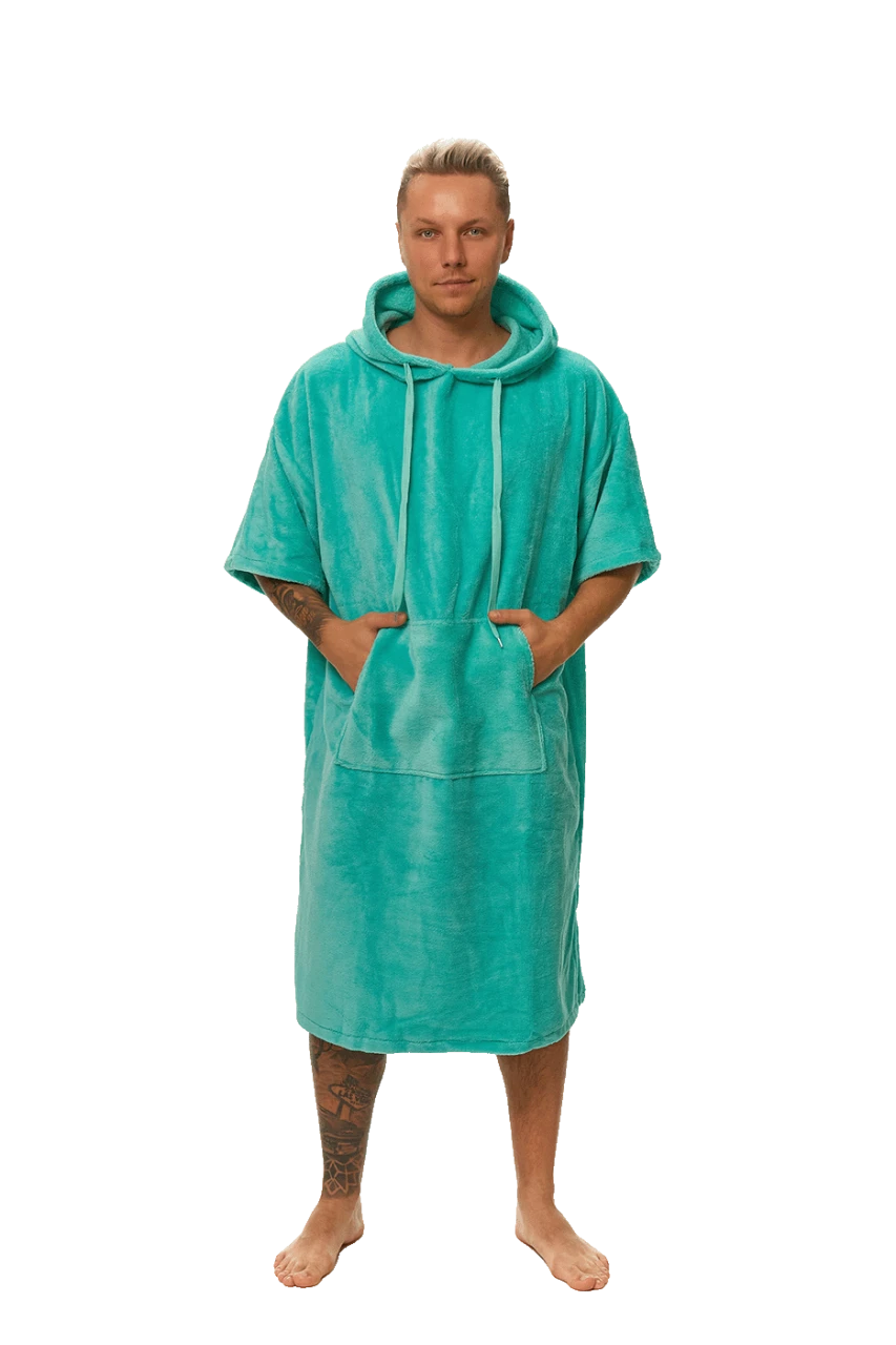 Pánské plážové pončo, Tyrkysová