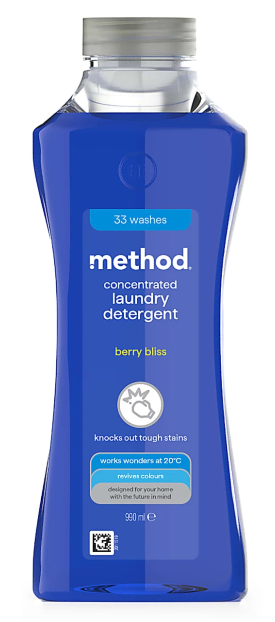 METHOD Tekutý prostředek na praní, 990 ml - Bobulová blaženost
