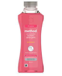 METHOD Tekutý prostředek na praní, 990 ml - Pivoňka
