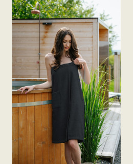 Dámský bambusový saunový kilt, Antracit