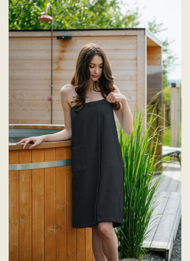 Dámský bambusový saunový kilt, Antracit