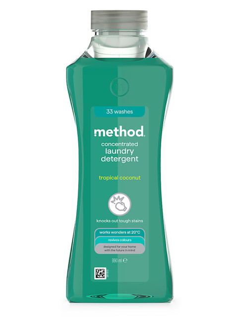METHOD Tekutý prostředek na praní, 990 ml - Tropický kokos