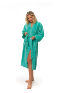 Dámský župan střihu kimono tyrkysový