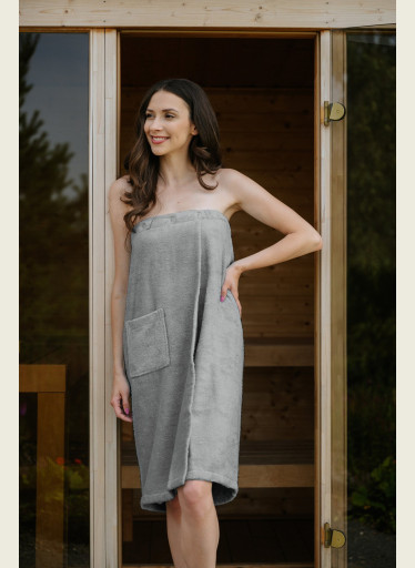 Dámský bambusový saunový kilt, Kamenná šedá