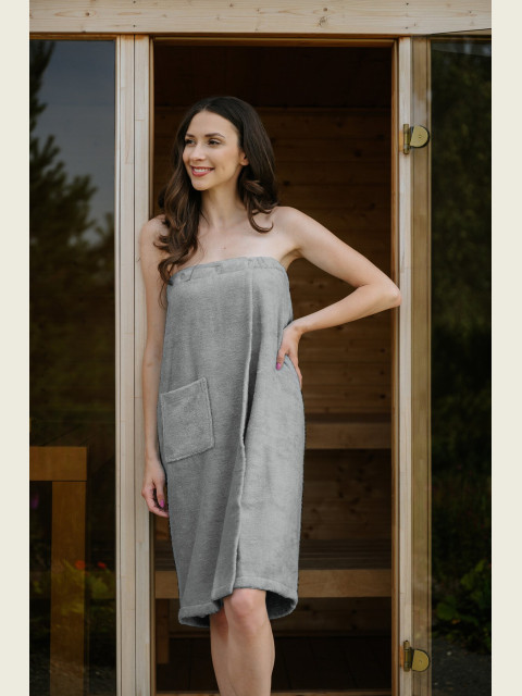 Dámský bambusový saunový kilt, Kamenná šedá