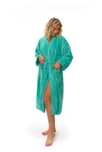 Dámský župan střihu kimono tyrkysový