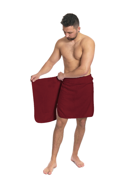 Pánský saunový ručník Bordeaux