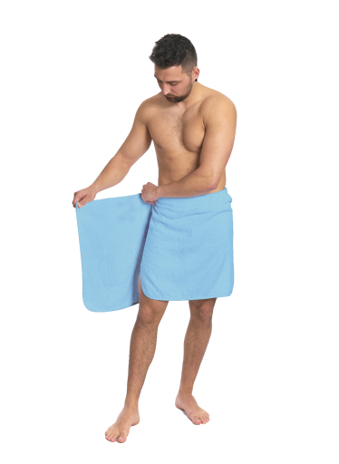 Pánský saunový ručník Light Blue