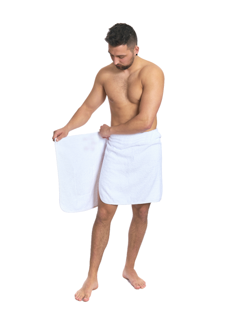 Pánský saunový ručník White