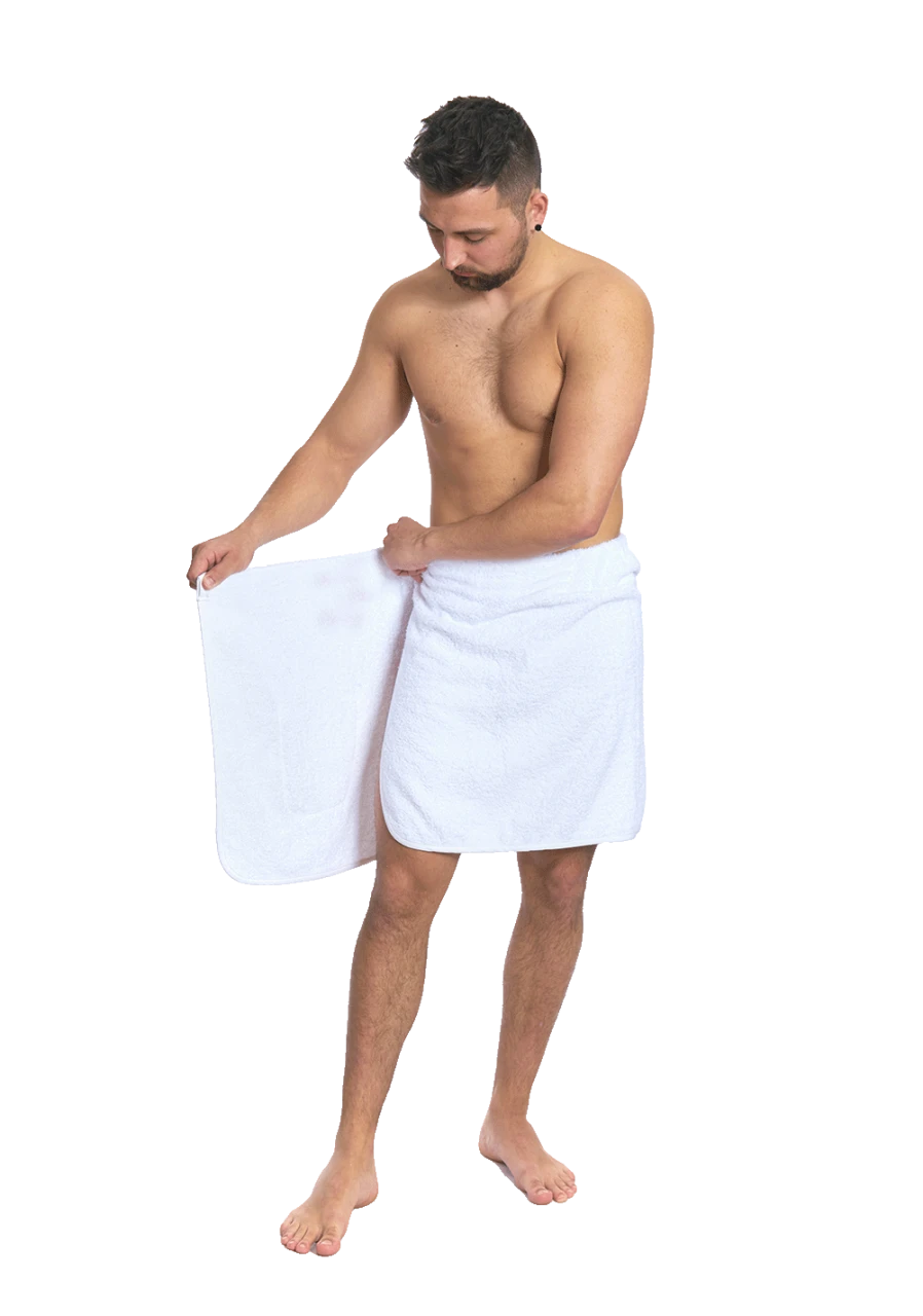 Pánský saunový ručník White
