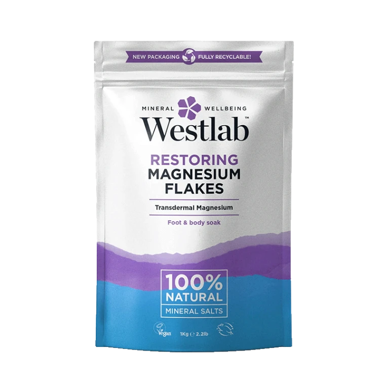 Westlab Epsomská koupelová sůl Hořčíkové vločky, 1 kg