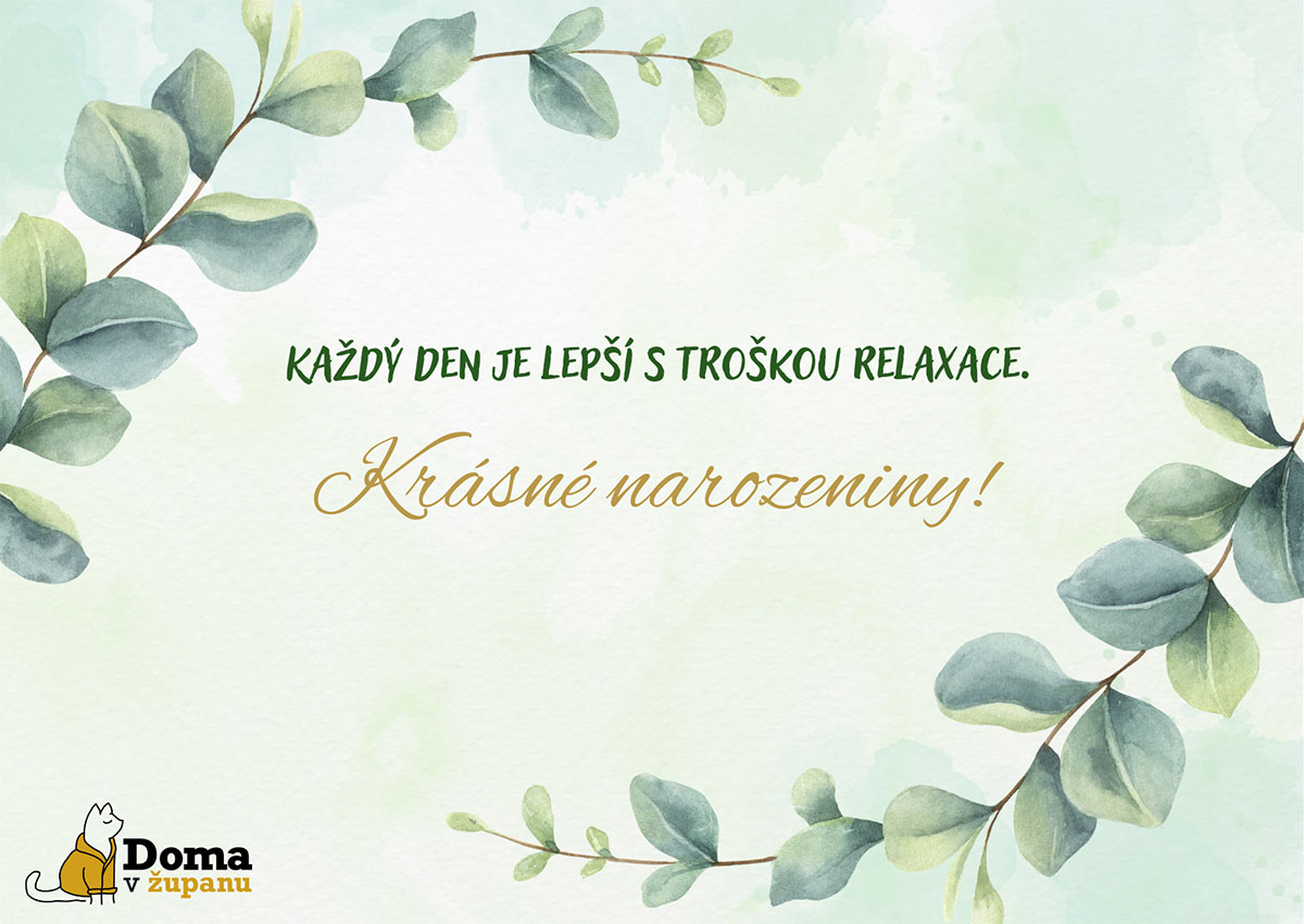 Dárková kartička: Přání k narozeninám pro muže