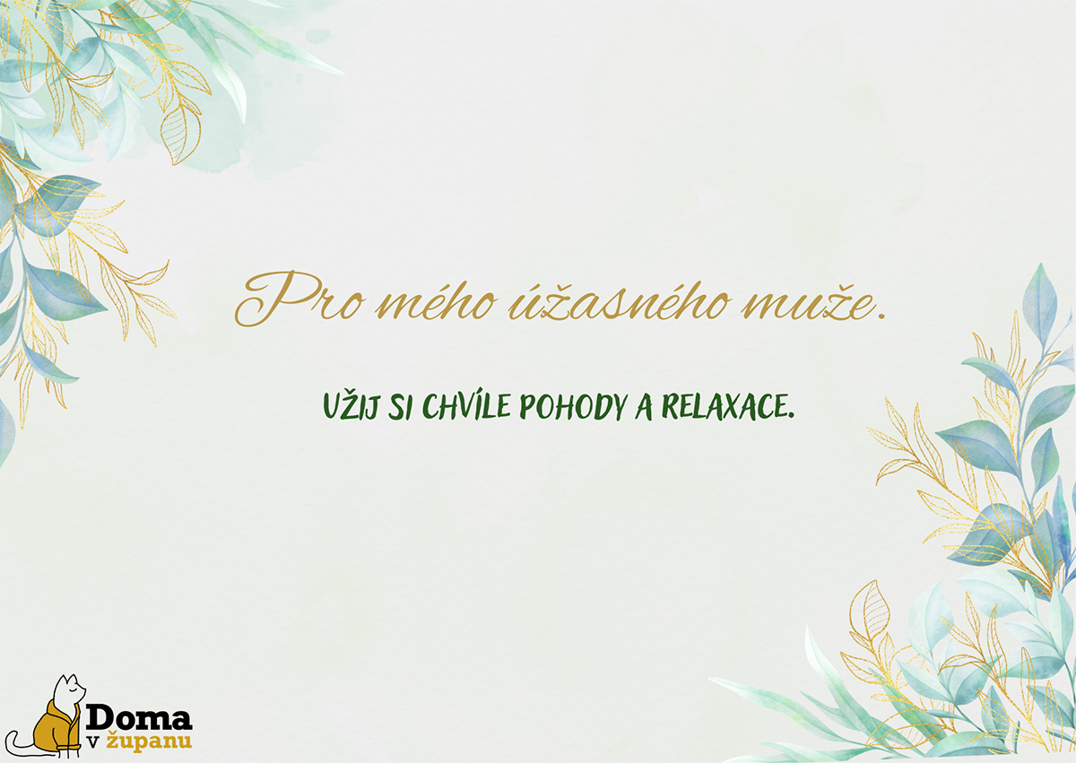 Dárková kartička: Přání pro úžasného muže