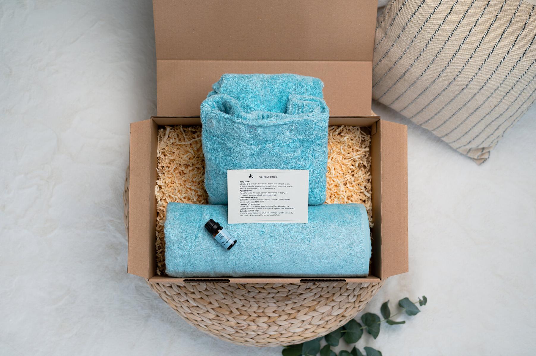 Saunový rituál – kilt a osuška připravené na saunové kolo