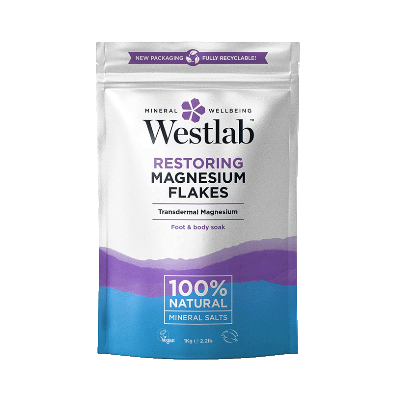 Westlab Epsomská koupelová sůl Hořčíkové vločky, 1 kg